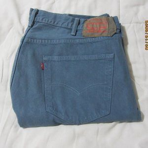 Levi's Original Fit Jeans 501 Button Fly 42X30 Blue